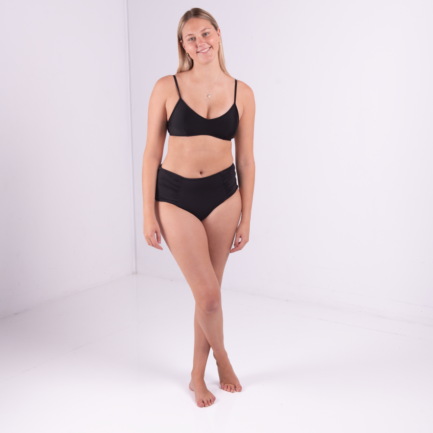 The Akira Ruched High Waist Brief - Period Proof