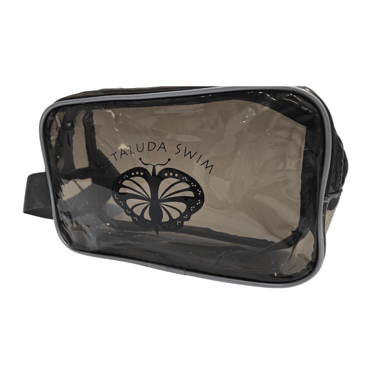 Waterproof bag holding wet period swimwear at the beach